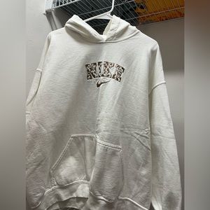 White Cow Print Nike Hoodie, size XL